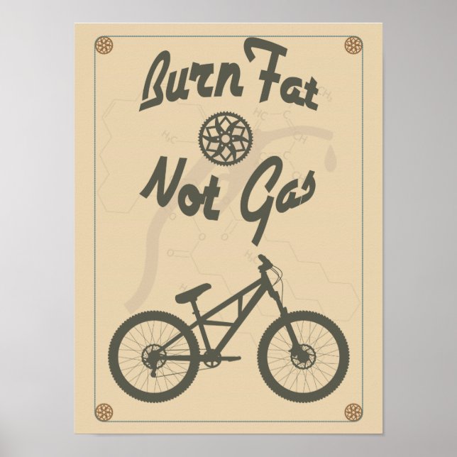 Burn fat not gas poster (Front)