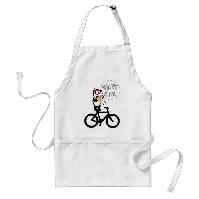 Burn Fat Not Oil Adult Apron (Front)
