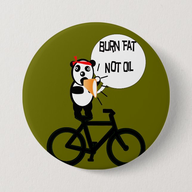Burn Fat Not Oil Button (Front)
