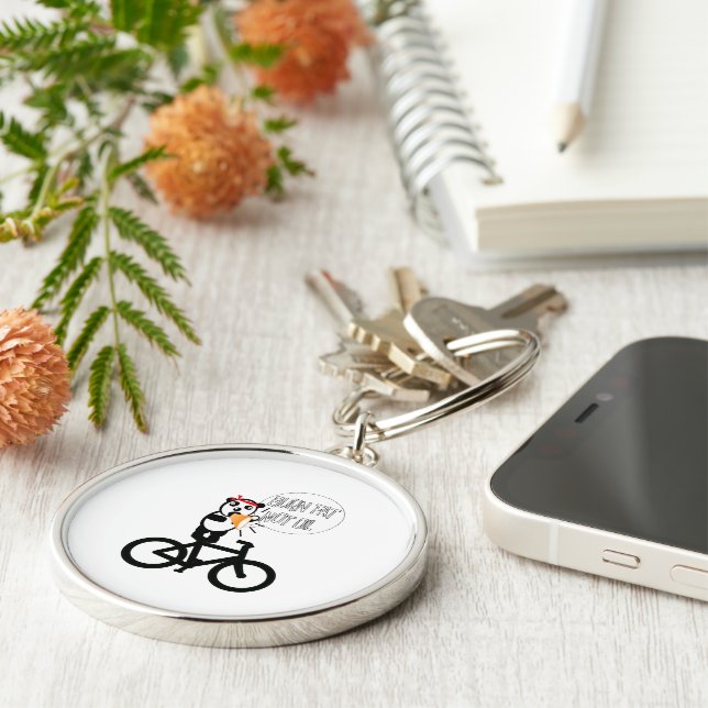 Burn Fat Not Oil Funny  Keychain (Side)