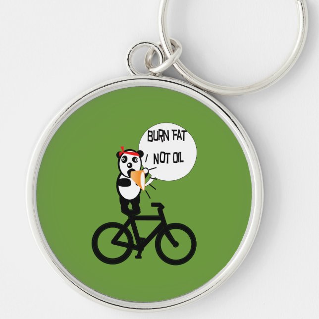 Burn Fat Not Oil Keychain (Front)
