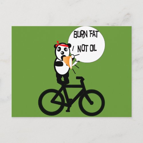 Burn Fat Not Oil Postcard