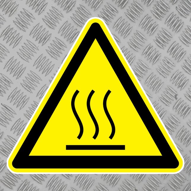 Burn Hazard Hot Surface Label (Creator Uploaded)