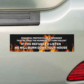 Burn it Down Bumper Sticker