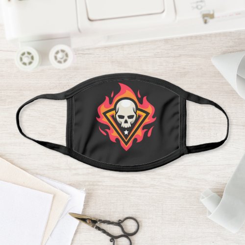 Burn it Up Skull Logo Face Mask