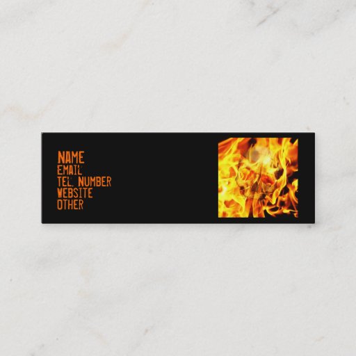 Customizable Burn Business Card Templates