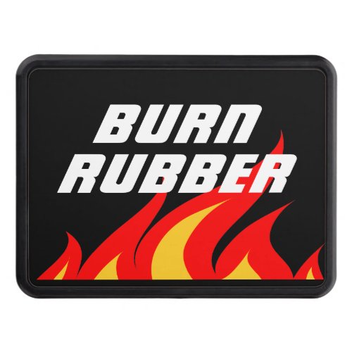 Burn Rubber funny car trailer hitch cover