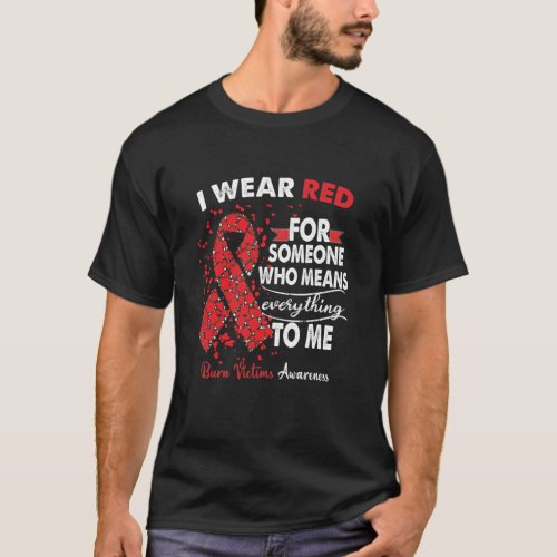 Burn Victims Awareness Warrior Survivor Gift  T_Shirt