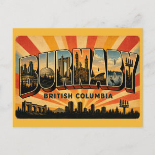 Burnaby BC Central City Postcard