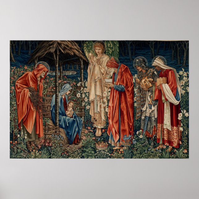 Burne-Jones - Adoration Of Magi Poster (Front)