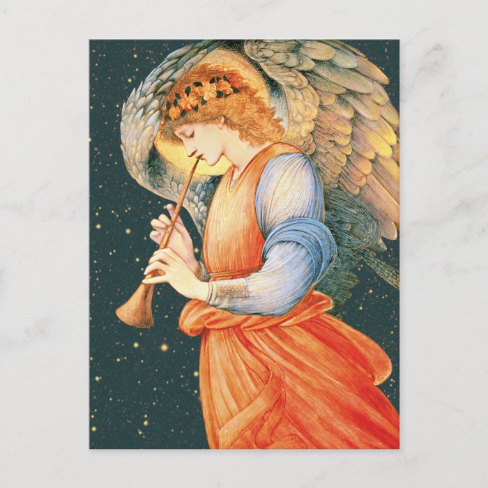 Burne-Jones Angel playing a flageolet CC1130 Postcard