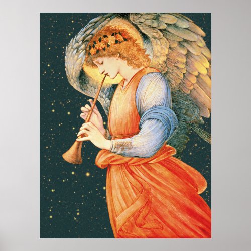 Burne_Jones Angel playing flageolet CC1135 Larger Poster