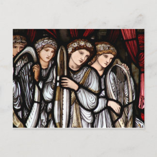 Burne-Jones Angels Christmas Postcard