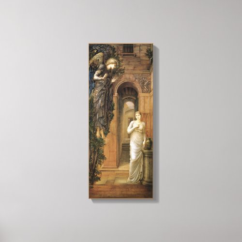 Burne_Jones Annunciation CC0435 Angel Canvas Print