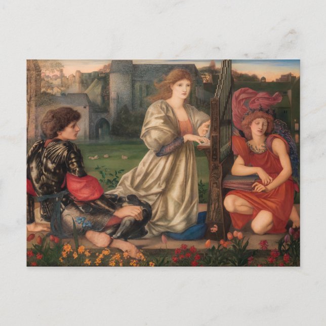 Burne-Jones The love song CC0792 Pre-Raphaelite Postcard (Front)
