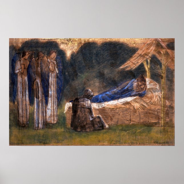 Burne-Jones - The Nativity 1887 Poster (Front)