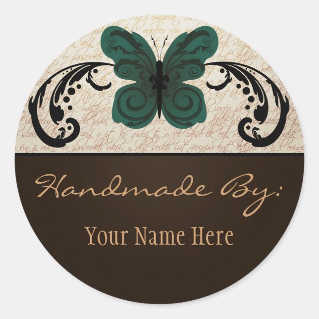 Burned Butterfly Sticker (Front)