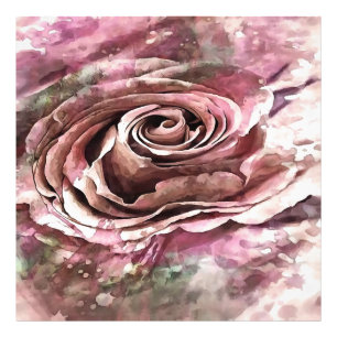 Burned Coral and Desert Mist Artistic Rose Photo Print