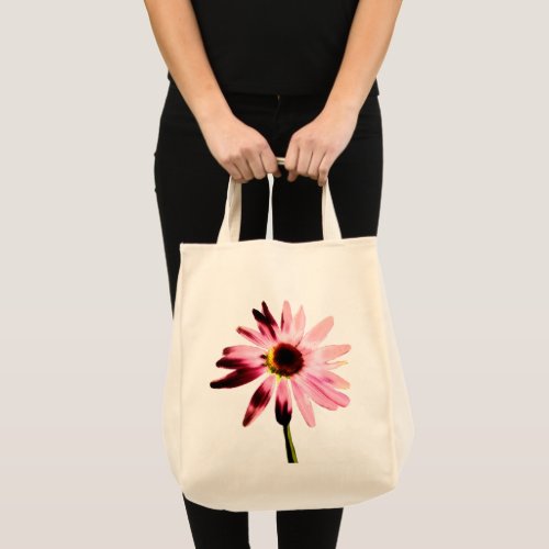 Burned Out Pink Coneflower Tote Bag