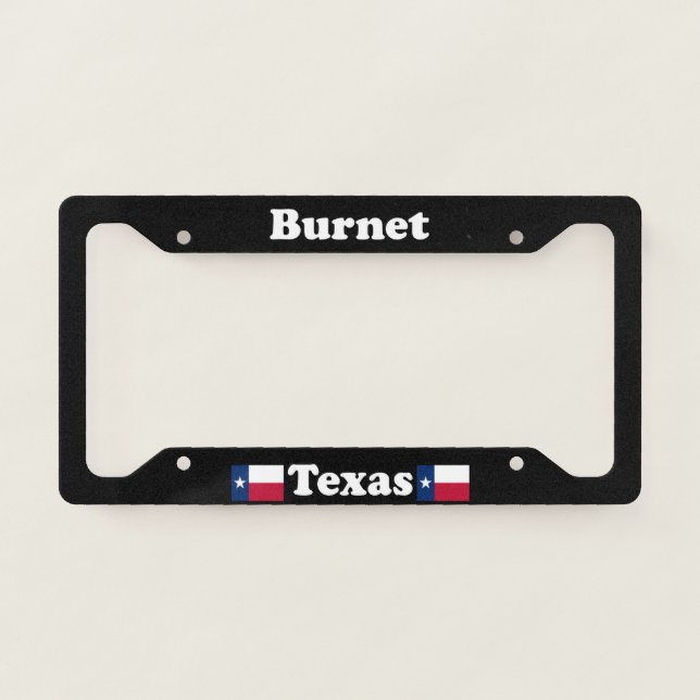 Burnet TX - LPF License Plate Frame (Front)