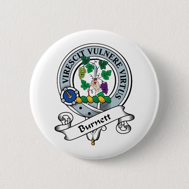 Burnett Clan Badge Pinback Button (Front)
