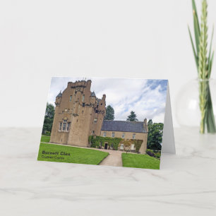 Burnett Clan Crathes Castle Return Addy Note Card