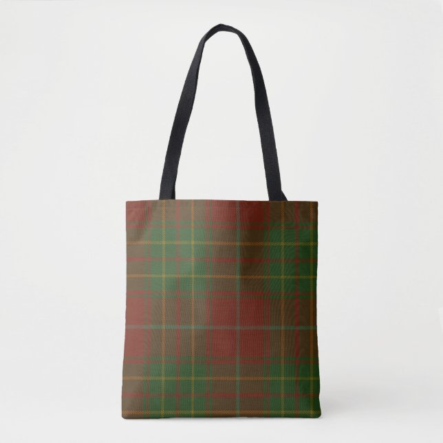 Burnett Clan Tartan Tote Bag (Front)