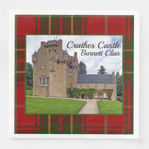 Burnett Clans Tartan Crathes Castle Paper Napkin