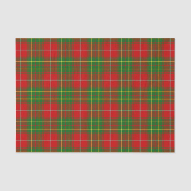 Burnett Family Tartan Pattern Tissue Paper (Front)