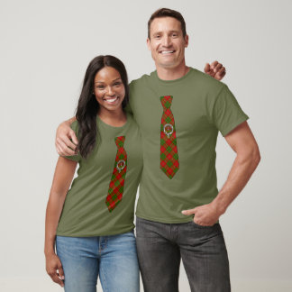 Burnett Scottish Clan Badge & Tartan Necktie  T-Shirt
