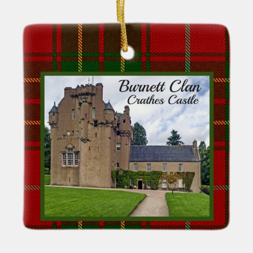 Burnett Scottish Clan Castle Xmas Ceramic Ornament