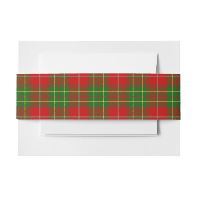 Burnett Scottish Tartan Belly Band (Front Example)