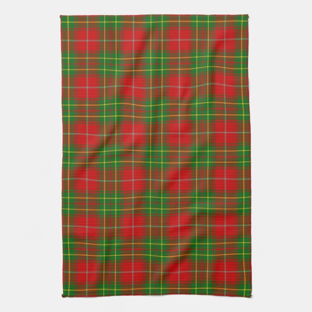 Burnett Scottish Tartan Plaid Kitchen Towel (Vertical)
