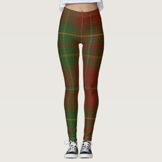 Burnett Tartan Clan Plaid Leggings