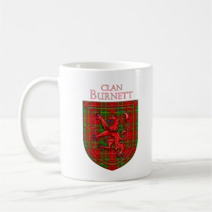 Burnett Tartan Scottish Plaid Lion Rampant Coffee Mug