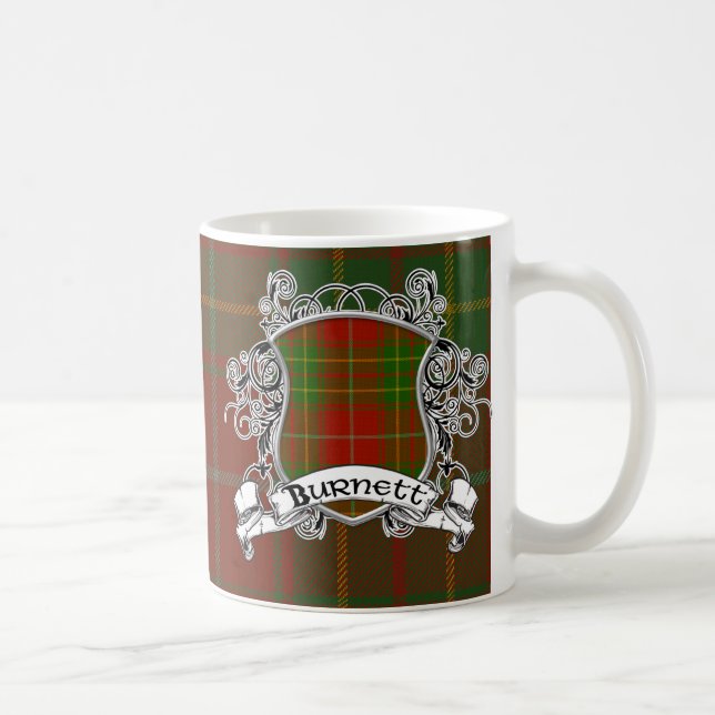 Burnett Tartan Shield Coffee Mug (Right)