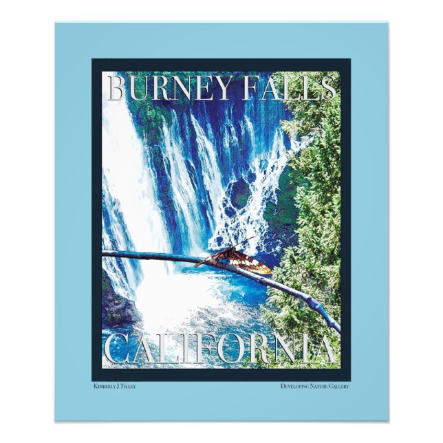 Burney Falls, CA Poster (Front)