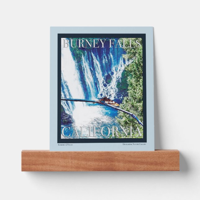 Burney Falls, CA Poster Picture Ledge (Front)