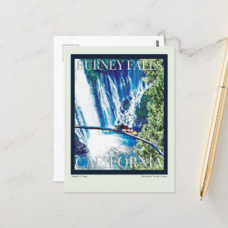 Burney Falls, CA Poster Postcard