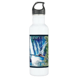 Burney Falls, CA Poster Stainless Steel Water Bottle