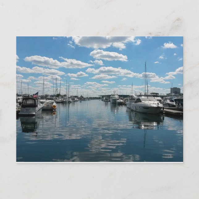 Burnham Harbour — Chicago Postcard (Front)