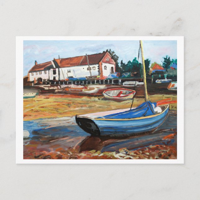 Burnham Overy Staithe Postcard (Front)