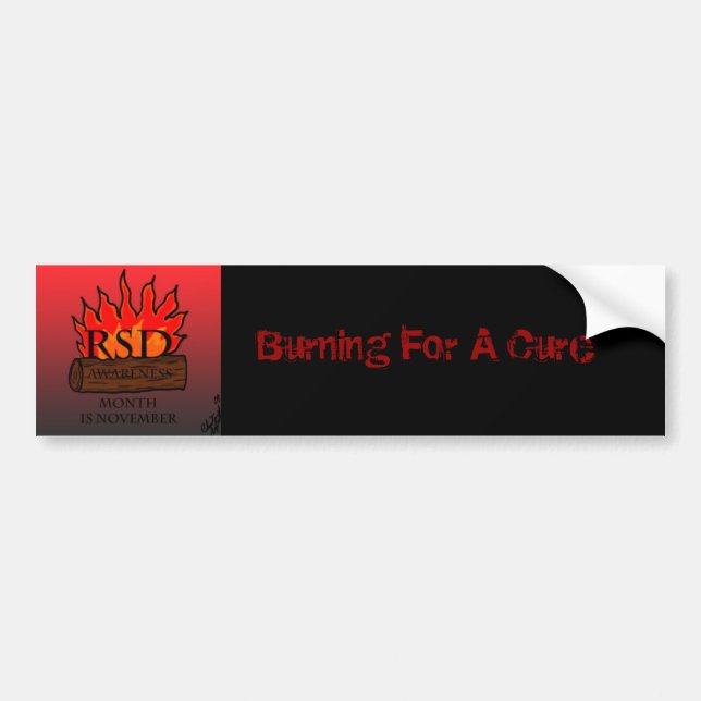 Burninf for the Cure Bumper Sticker (Front)