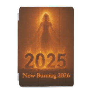 Burning 2025 New Year 2026 Fresh Start Artwork iPad Mini Cover