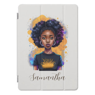 Burning Afro Woman iPad Pro Cover