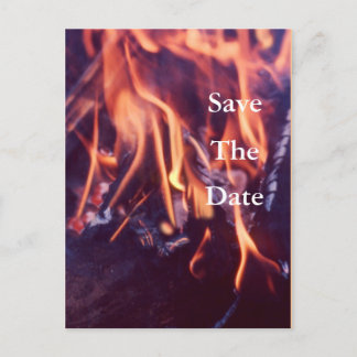 Burning Announcement Postcard