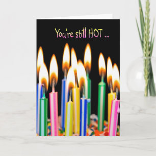 Burning Birthday Candles Card