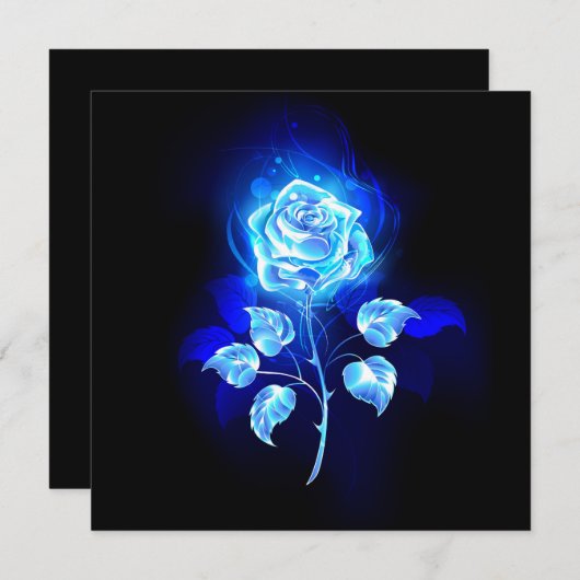 Burning Blue Rose (Front/Back)