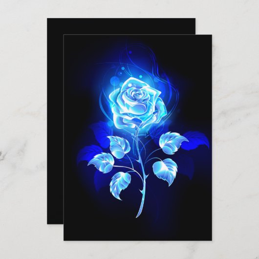 Burning Blue Rose (Front/Back)