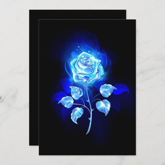 Burning Blue Rose (Front/Back)